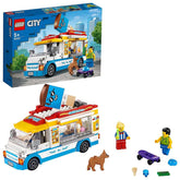 LEGO City Ice-Cream Truck Toy with Skater and Dog Figure Building Kit for Ages 5+